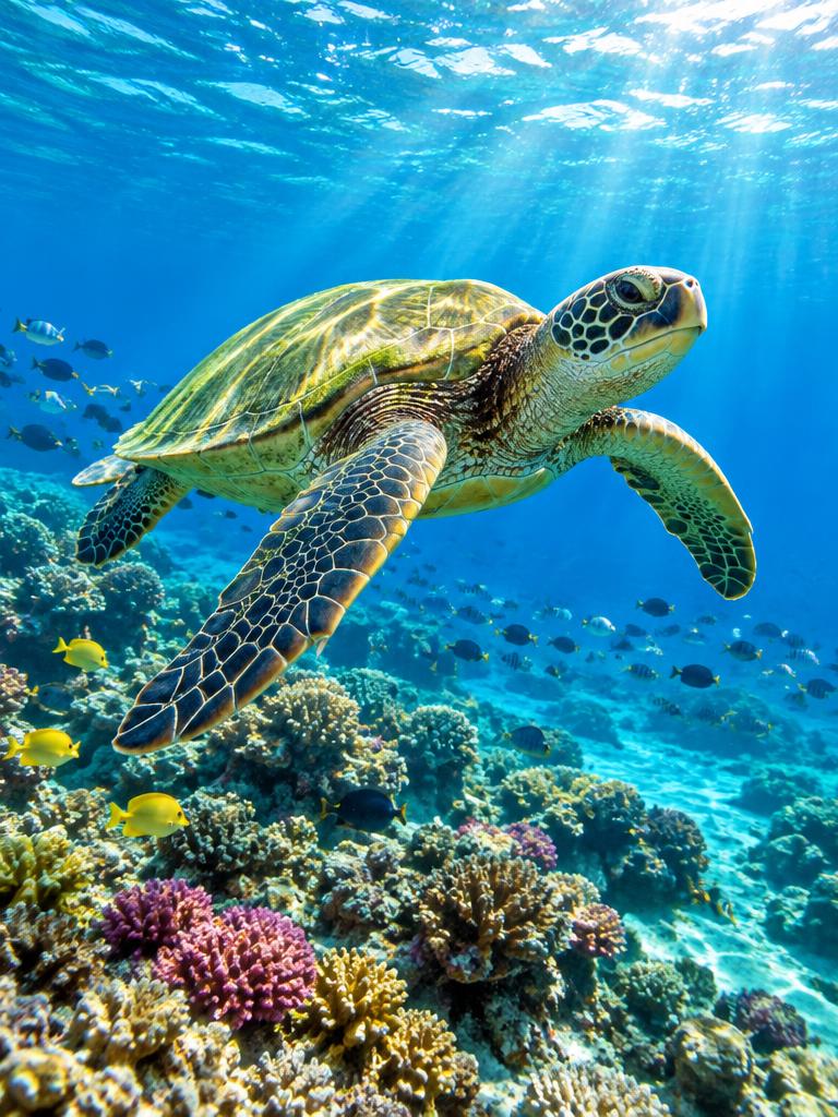 Honu in the Ocean