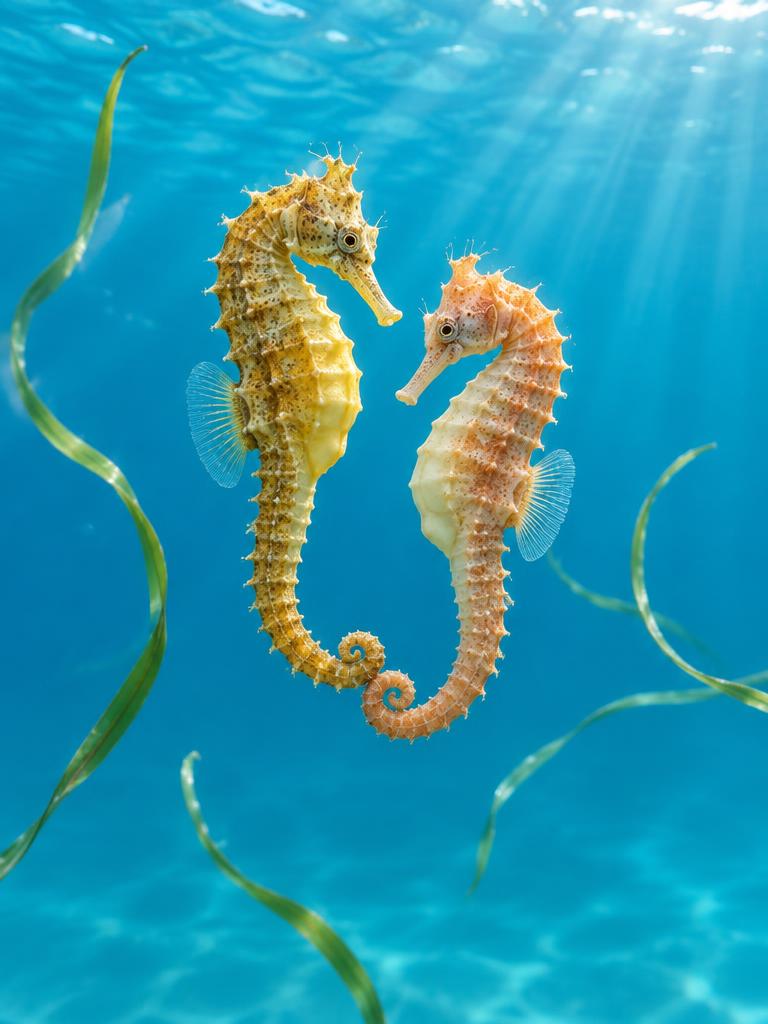 Seahorses Together