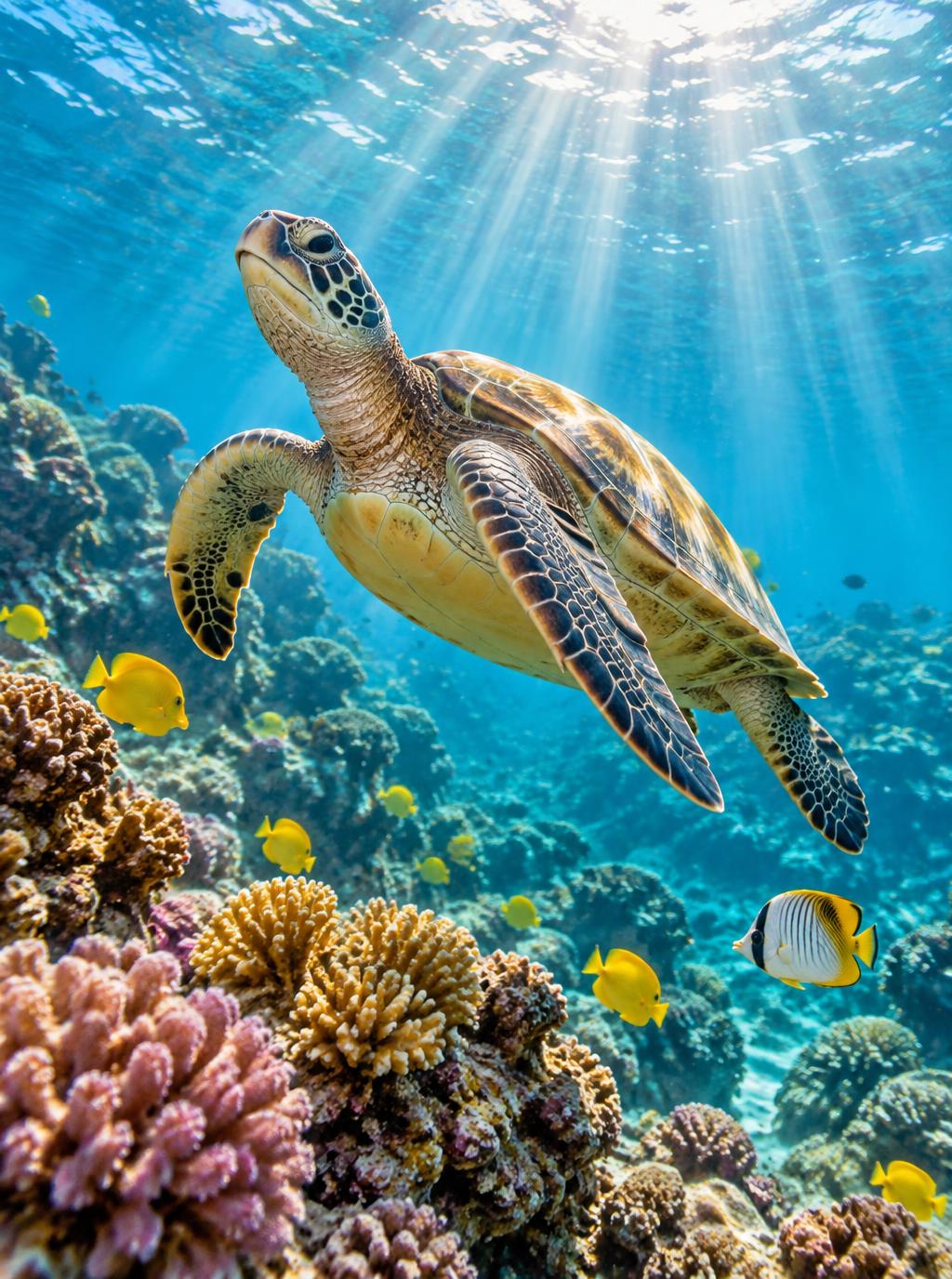 Honu in Falling Light