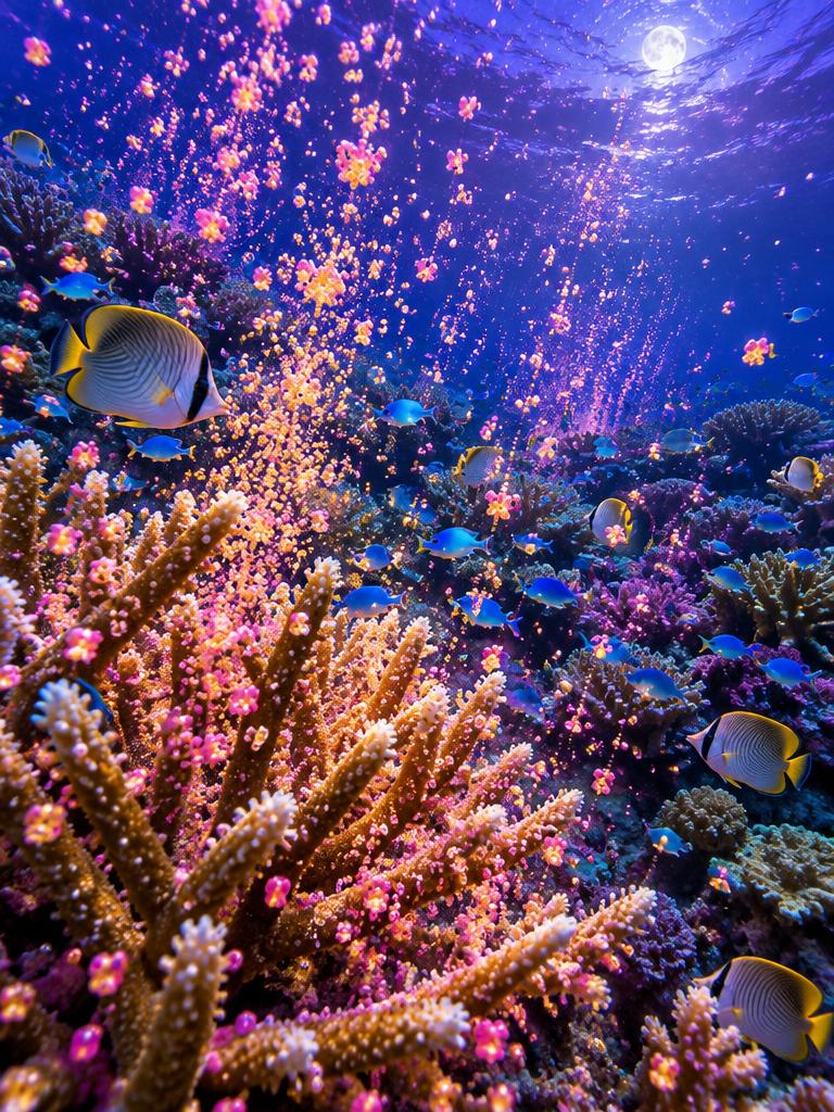 The Reef Blooms at Night