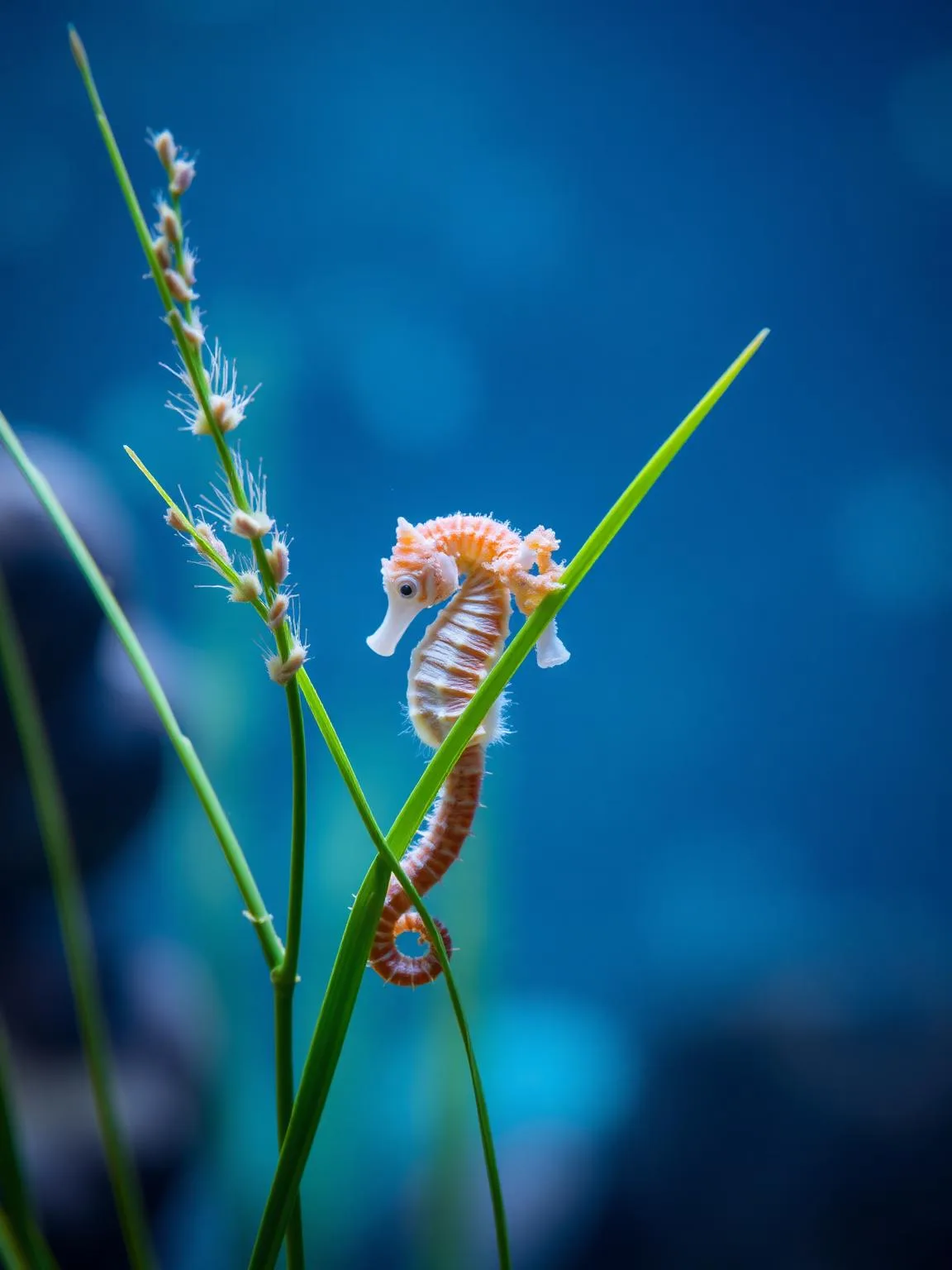 Seahorse in the Seagrass