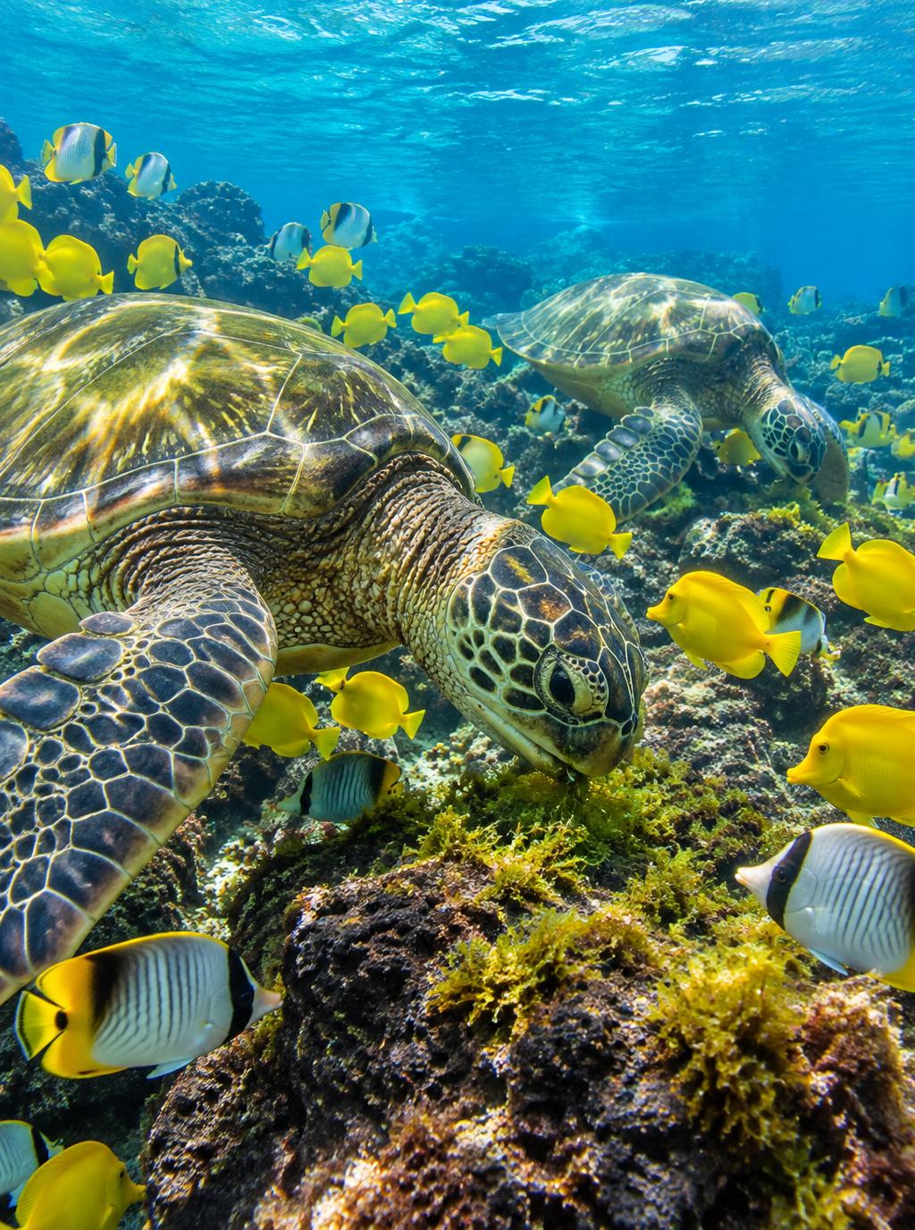 Honu in the Limu Light