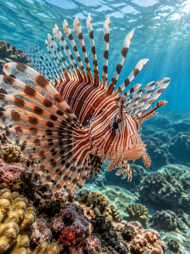 Hawaiian Turkeyfish Fan