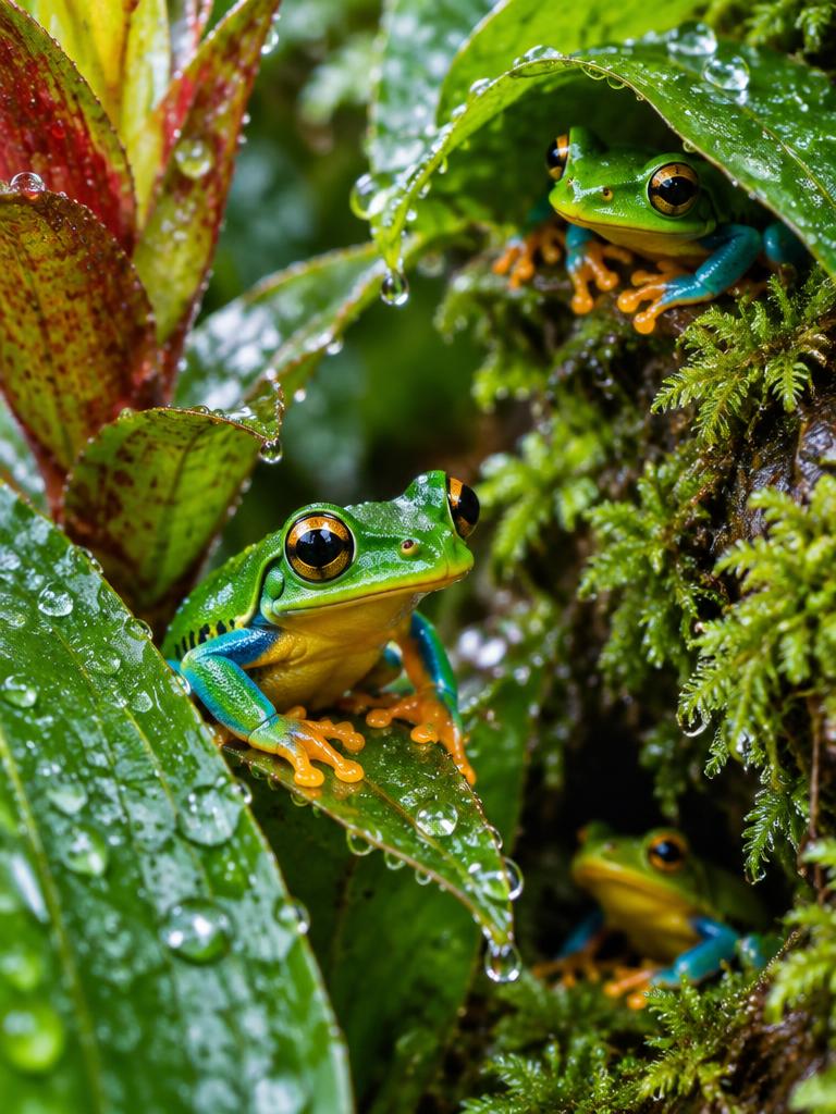Rain-Leaf Tree Frogs