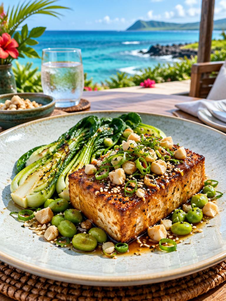 Sesame Ginger Tofu Steak