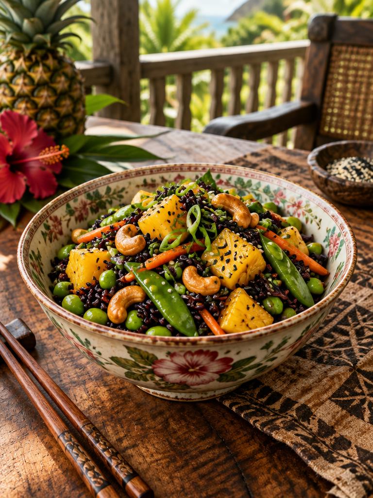 Ginger Pineapple Forbidden Rice
