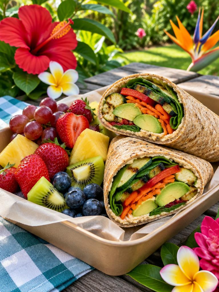 Garden Picnic Vegetable Wraps