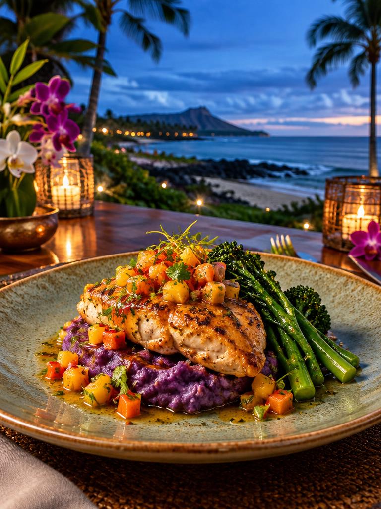 Ginger-Lime Chicken at Blue Hour