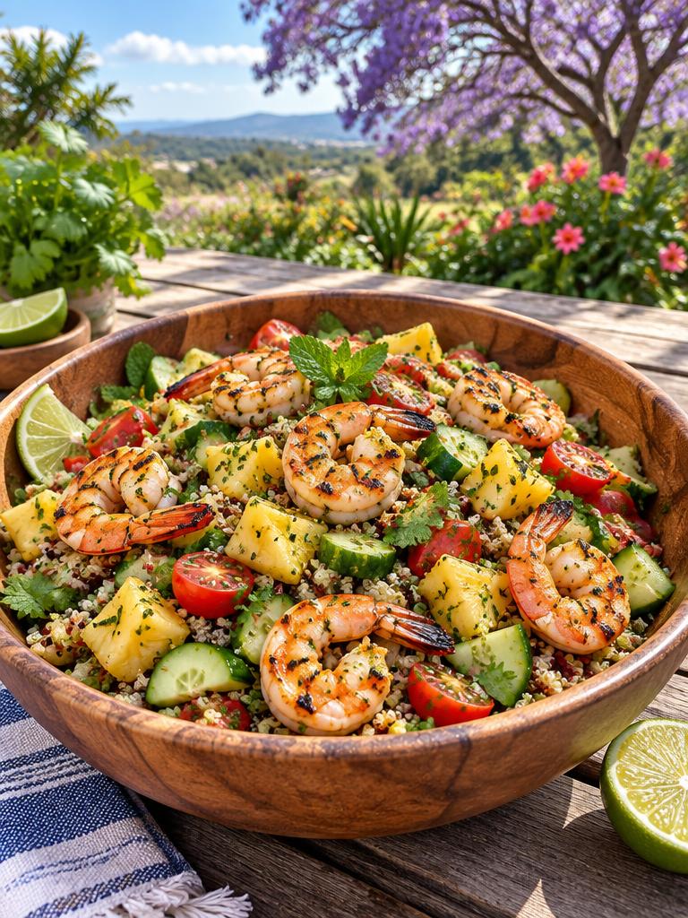 Upcountry Pineapple Shrimp Quinoa