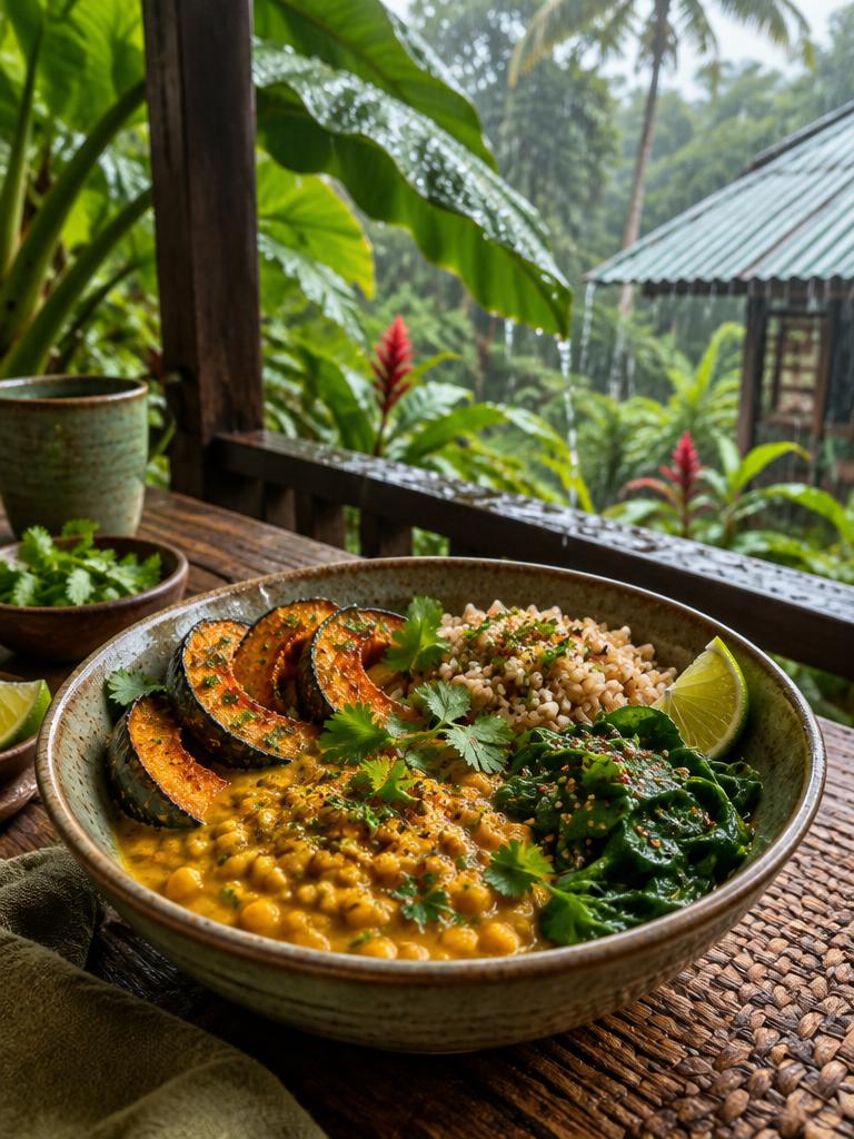 Rainy-Day Kabocha Lentils