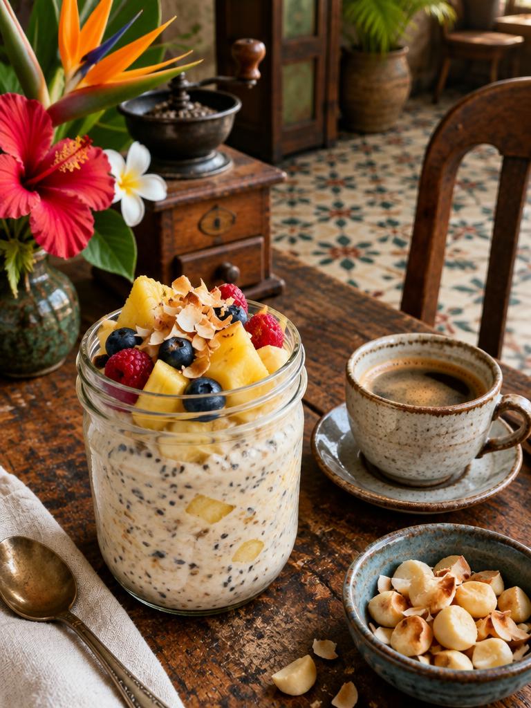 Coffeehouse Coconut Overnight Oats