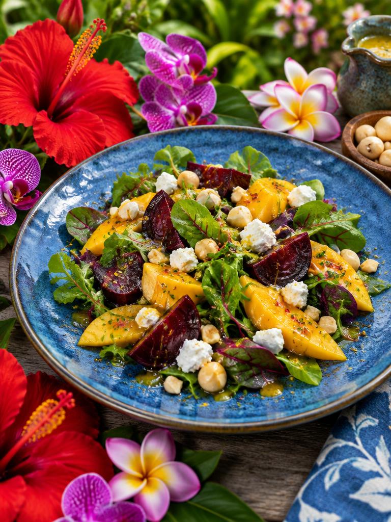 Flower Garden Beet & Mango Salad