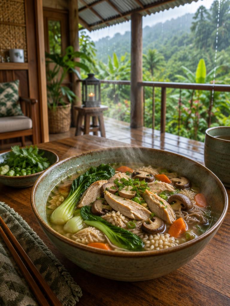 Tin-Roof Ginger Chicken Soup