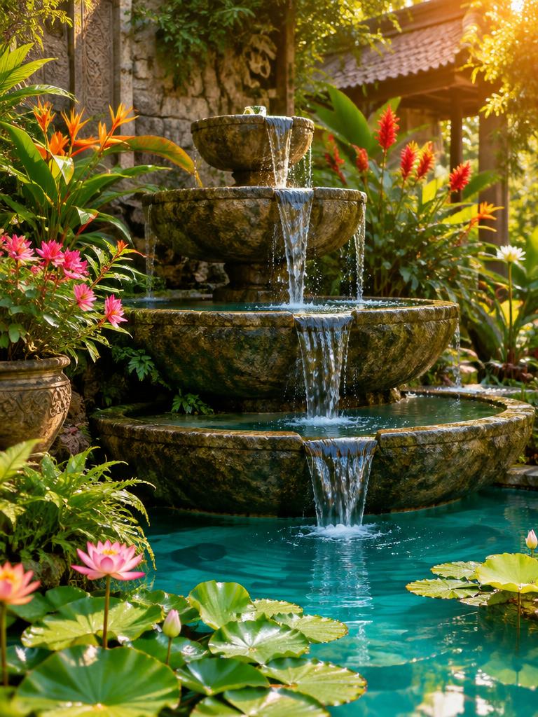 Tiered Fountain Garden