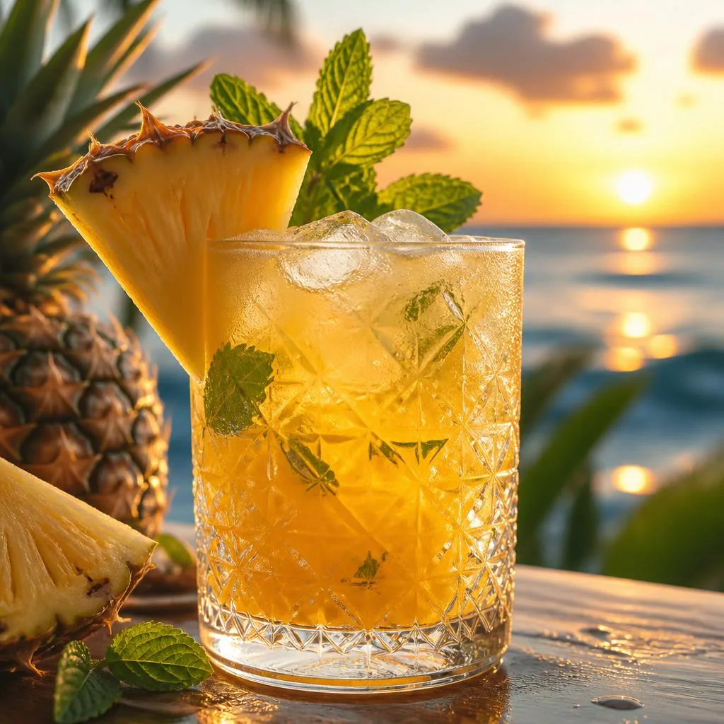 Pineapple Sunset Cocktail
