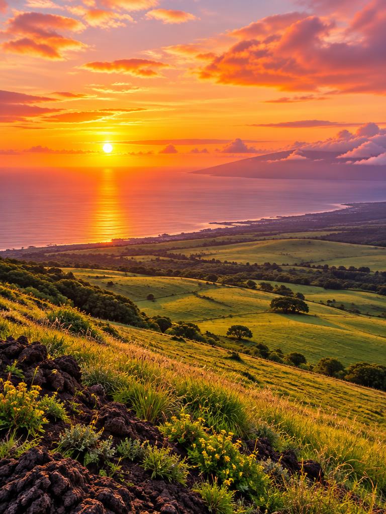 Sunset from Upcountry
