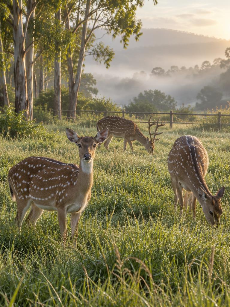 Axis Deer at Dawn