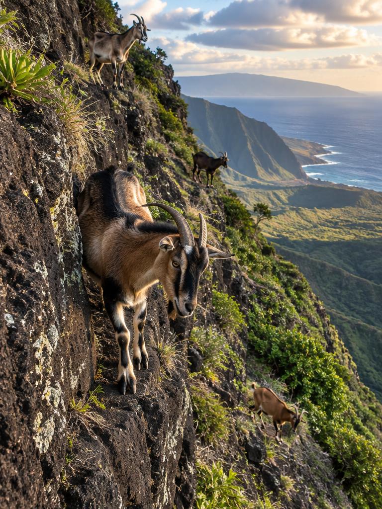 Goats on the Pali