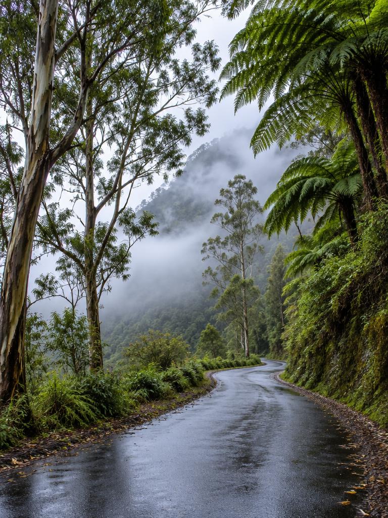 Mist over Olinda Road